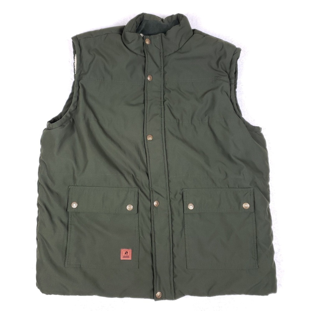 Coolchoice Mens Sherpa Lined Utility Vest 2XL Green‎